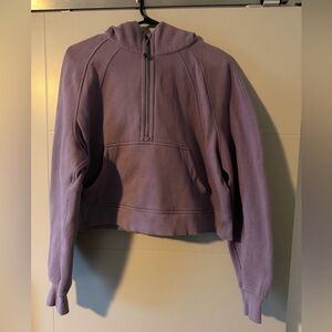 Lululemon Athletica Dusty Lavender Half-Zip Scuba Hoodie
